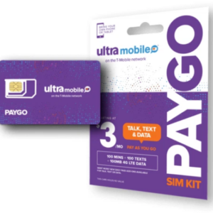 Ultra Mobile PayGo 4GB 5G Data Unlimited Talk Text T-Mobile Network