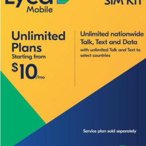 Lyca Mobile USA 5G/4G SIM Card Kit | Unlimited Nationwide Talk, Text & Data